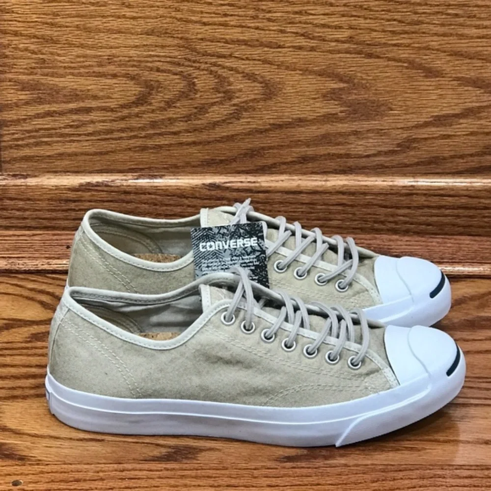 Converse‎ Jack Purcell Ox Papyrus Beige Canvas Sneakers Size Men 8